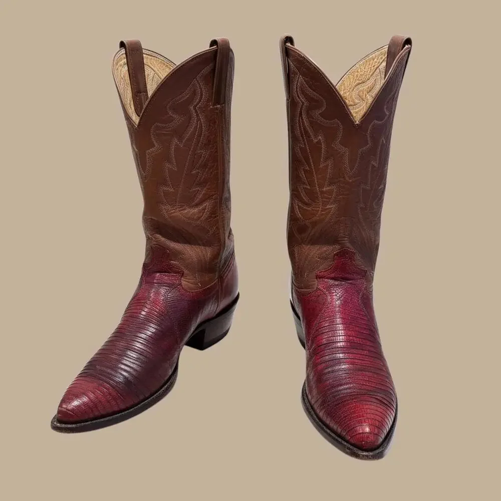 Pre Owned‎ Exotic Lizard Skin Cowboy Boots style #8301 sz 10D